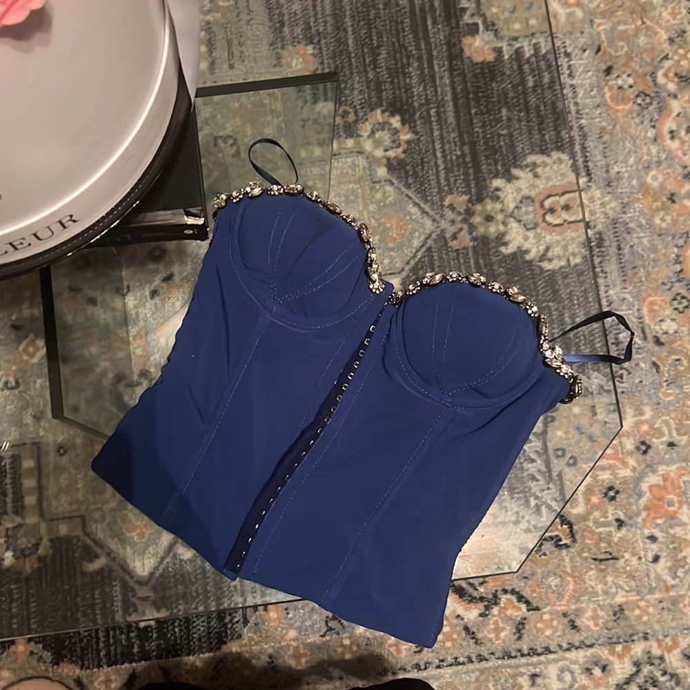 NBD rhinestone corset